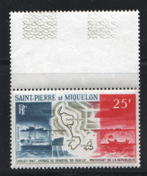 1967  Voyage Du Général De Gaulle  Yv PA 38 ** - Unused Stamps