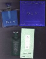 Lot 2 Miniature Vintage Parfum - Bulgari - EDC & EDP - Descriptif Ci Dessous - - Miniatures Men's Fragrances (in Box)