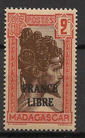 MADAGASCAR - 1942 - N°YT. 242 - France Libre 2c - Neuf Luxe ** / MNH / Postfrisch - Neufs