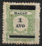 MACAU 1910 POSTAGE DUE OVERPRINTED MH (NP#70-P12-L3) - Nuovi