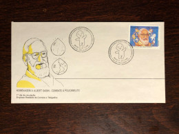 BRAZIL FDC COVER 1994 YEAR DOCTOR SABIN POLIO HEALTH MEDICINE STAMPS - Brieven En Documenten