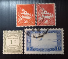 Algérie 1926-27 Postage Due Stamps,1930 Mosquée De La Pêcherie,1929 Mosquée Sidi Abderahmane Alger &1936-38 Halte Sahara - Gebraucht