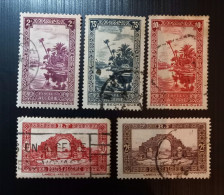 Algérie 1936 -1938 Colomb Béchar – Oued & 1936 -1938 Arc De Triomphe De Lambèse - Modèle: Henry Lucien Cheffer - Used Stamps