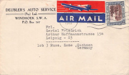SOUTH WESTAFRICA - AIRMAIL 1948 WINDHOEK - LEIPZIG/DE. / 5220 - Südwestafrika (1923-1990)