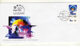 Enveloppe 1er Jour HONGRIE MAGYARORSZAG Oblitération BUDAPEST 4 18/04/2001 - FDC