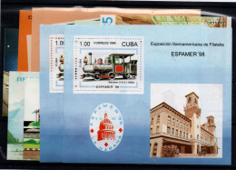 Cuba (Hojas Bloque) Nº 80/84, 89. Año 1984/98 - Blocks & Kleinbögen