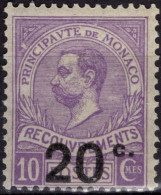 MONACO Taxe  11 * MH Prince Albert 1er Surchargé De 1919 (CV 5,50 €) - Impuesto