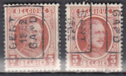 2966 Voorafstempeling Op Nr 192 - GENT 1922 GAND - Positie A & B - Roller Precancels 1920-29