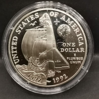 1 DOLLAR BE ARGENT 1992 P CHRISTOPHE COLOMB USA / PROOF SILVER - Unclassified