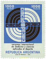 723436 HINGED ARGENTINA 1981 CONGRESO INTERNACIONAL DE MEDICINA DEPORTIVA. - Ongebruikt