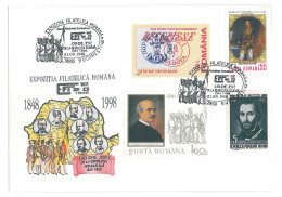 COV 53 - 3006 - 150 De Ani De La Revolutia Din 1848, Romania - Cover - Used - 1998 - Covers & Documents