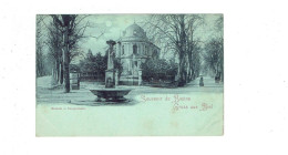 Cpa - Bienne Ville En Suisse - Souvenir - Museum - Fontaine Grille Kiosque Animation - - Bienne