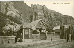CPA  East Hill Lift Hastings England 28 July 1918 - Hastings
