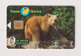 SPAIN - Brown Bear Chip Phonecard - Commemorative Advertisment