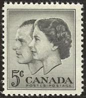 CANADA, 1957, Mint Never Hinged Stamp(s), QE II & Duke Of Edinburgh, Michel 321, M5454 - Neufs