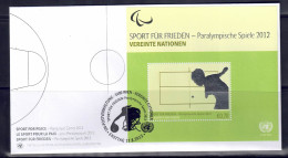 UNO Wien 2012 - Paraolympische Spiele, FDC Mit Block 31 - FDC