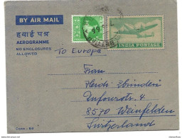 37 - 52- Aérogramme Envoyé De Takiram En Suisse 1966 - Aerogramas