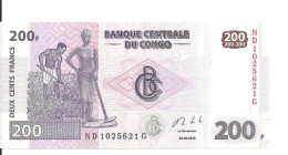 CONGO 200 FRANCS 2013 UNC P 99 B - Unclassified