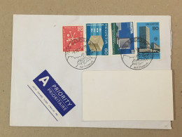 Schweiz  Svizzera Suisse Used Letter Stamp Cover Geneve UPU Meteorology Météorologie Intellectual Property 2013 - Autres & Non Classés