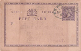 SOUTH AUSTRALIA - POSTCARD ONE PENNY 1887 / 5228 - Brieven En Documenten