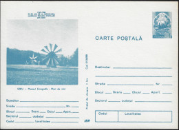 Roumanie 1988. Entier Postal, 25 Ans Du Musée Technique De Sibiu, Musée Ethnographique. Moulins à Vent - Windmills
