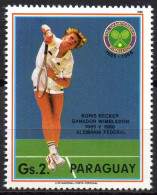 PARAGUAY 1986  - 1v - MNH - Boris Becker - German Tennis Player - Sport - Germany - Rugby