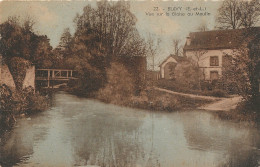 CPA BLEVY - VUE SUR LA BLAISE AU MOULIN ***COULEUR-TRES BON ETAT*** - Blévy