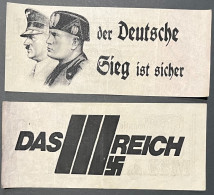 Large Size Nazi Propaganda FORGERY Overprint On Genuine 20M Mark 1923 Banknote VF - Colecciones