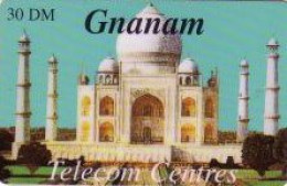 Calling Card, Gnanam, Tajmahal, Schrift "Gnanam" Schwarz, 30 DM - Non Classificati