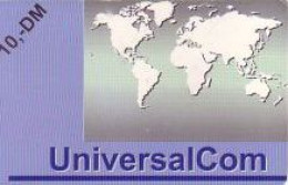 Calling Card, Universal Com, Landkarte, 10 DM - Unclassified