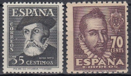 ESPAÑA 1948 Nº 1035/1036 NUEVO SIN FIJASELLOS - Unused Stamps