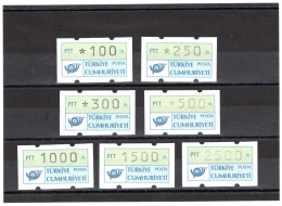 TURQUIE 1987-88 Lot De Distributeurs Neufs** - Unused Stamps