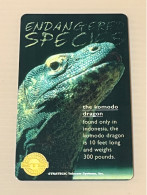 Mint USA UNITED STATES America Prepaid Telecard Phonecard, Endangered Species Komodo Dragon (1000EX), Set Of 1 Mint Card - Sammlungen