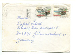 PORTUGAL- Affr. Sur Lettre Pour L'Allemagne - Cabo Girao Madeira - Storia Postale