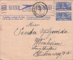 SOUTH AFRICA - AIRLETTER 1947 - WEINHEIM/DE / 5240 - Poste Aérienne