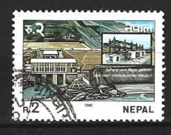 NEPAL. N°435 Oblitéré De 1985. Barrage Hydroélectrique. - Elektriciteit