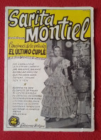 ANTIGUA REVISTA O SIMIL SARITA SARA MONTIEL CANCIONES DE LA PELÍCULA EL ÚLTIMO CUPLÉ CANCIONERO CINE..ACTRIZ...ACTRESS.. - [4] Tematica