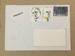 Suomi Finland Used Letter Stamp Cover Amos Andersson Aartomaa 2021 - Brieven En Documenten