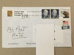 USA United States Used Letter Stamp Cover Dwight Eisenhower Golden Eagle White House 2012 - Covers & Documents