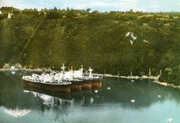 Landévennec (29) : Cimetière De Bateaux Sur L'Aulne En 1963 (groupe De 4 Liberty Ship) - Bateaux