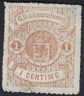 Luxembourg - Luxemburg - Timbres - Armoires   1866    1C.*    Réparé    Michel 12 - 1859-1880 Wapenschild