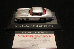 MERCEDES-BENZ 300SL(W198) 1954 ATLAS VOITURES MYTHIQUES AVEC BOITE PLAQUE ET CERTIFICAT NBO 1/43 TTB - Other & Unclassified