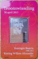 Netherlands 2013, Queen Beatrix And New King Willem-Alexander, MNH Unusual Single Stamp - Ungebraucht