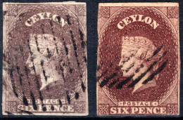 CEYLON, Michel No.: 6ya/b USED, Cat. Value: 950€ - Ceylan (...-1947)