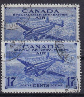 CANADA 1942/43 - Canceled  - Sc# CE1, CE2 - Special Delivery Air - Airmail: Special Delivery