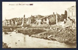 55. Fresnes-en-Woevre. Ruines Et Statue Du Général Margueritte Décapitée. Feldpost Der K.B. Ersatz-Division Sept. 1916 - Vigneulles Les Hattonchatel