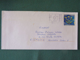 Luxembourg 2002 Cover To France - CVRIA Justice Court - Women Rights Slogan - Storia Postale