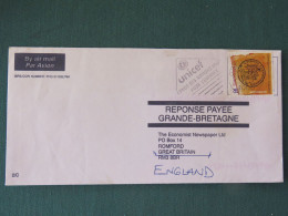 Luxembourg 1996 Cover To England - Property Administration - Unicef Slogan - Storia Postale