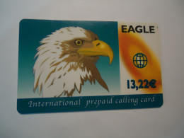 GREECE PREPAID  USED CARDS  BIRD BIRDS EAGLES - Aigles & Rapaces Diurnes