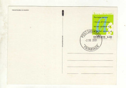 Entier Postal DANEMARK DANMARK Oblitération POST DANMARK 02/10/2001 - Postwaardestukken